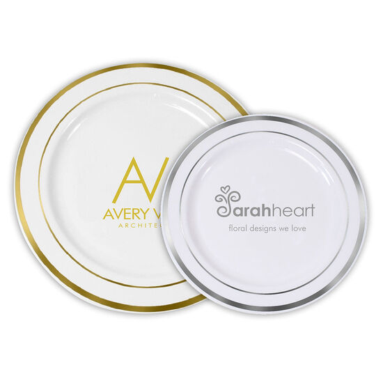 Custom with Your 1-Color Artwork with Text we will Typeset Premium Banded Plastic Plates